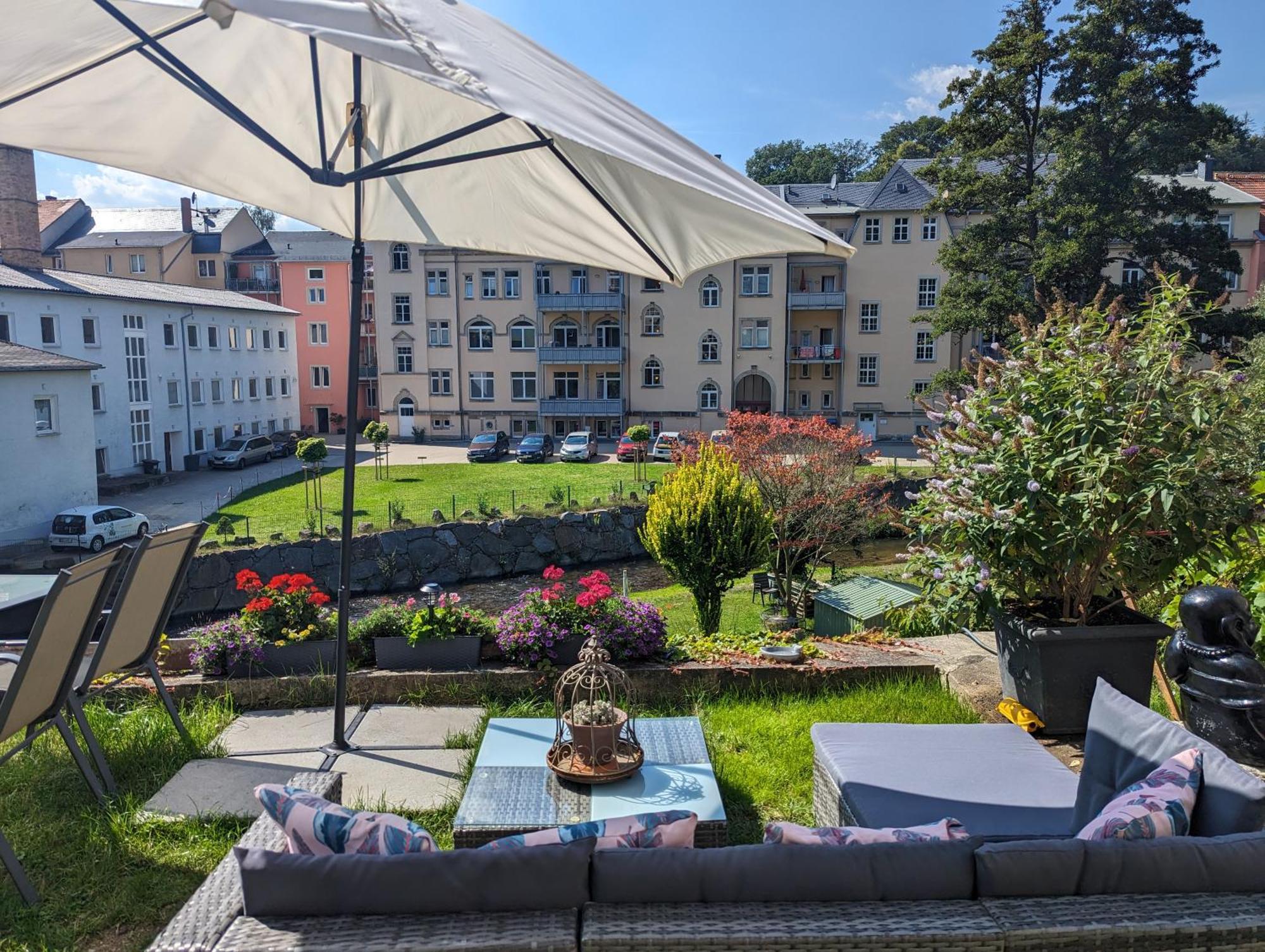 F2 - Urlaubsmagie Sauna, Whirlpool, Pool & Garten Sebnitz Bagian luar foto