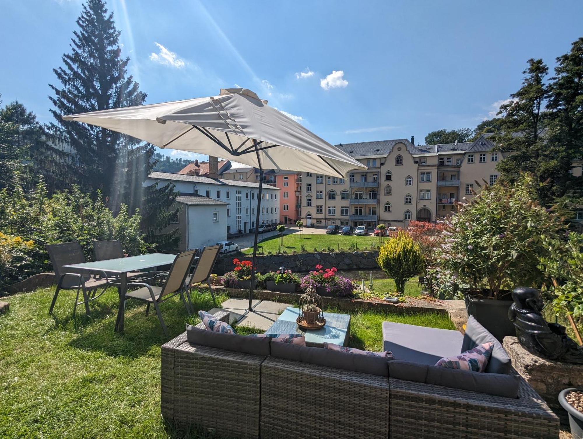 F2 - Urlaubsmagie Sauna, Whirlpool, Pool & Garten Sebnitz Bagian luar foto
