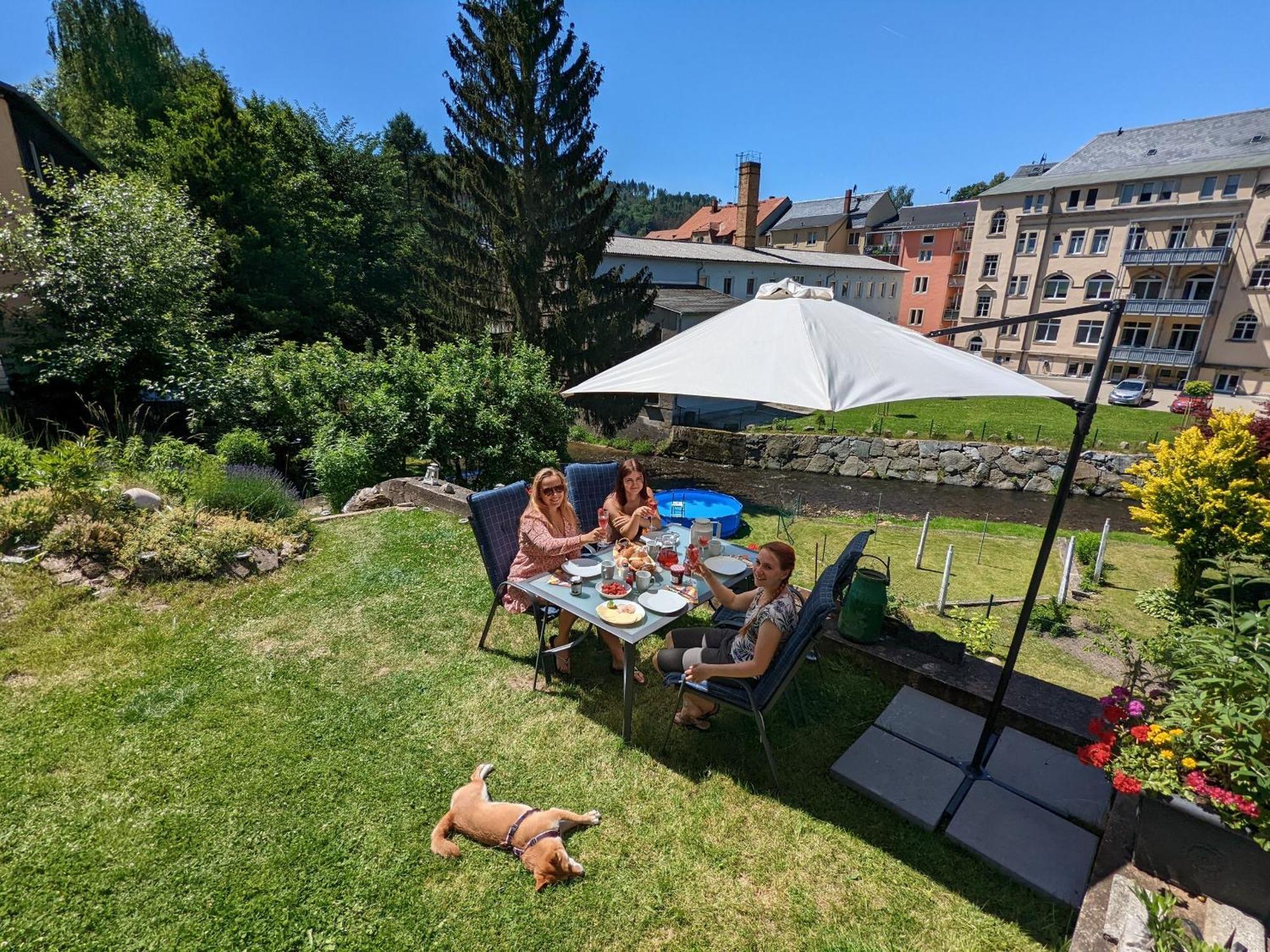 F2 - Urlaubsmagie Sauna, Whirlpool, Pool & Garten Sebnitz Bagian luar foto