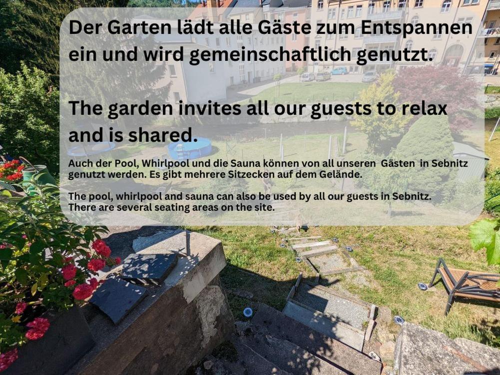 F2 - Urlaubsmagie Sauna, Whirlpool, Pool & Garten Sebnitz Bagian luar foto
